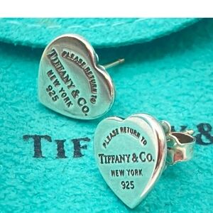Tiffany & Co. Silver Heart Earrings